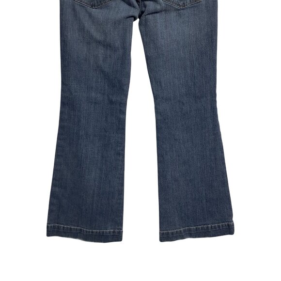 Express Womens Eva Fit & Flare Jeans Size 10R Blue Denim - Picture 9 of 11